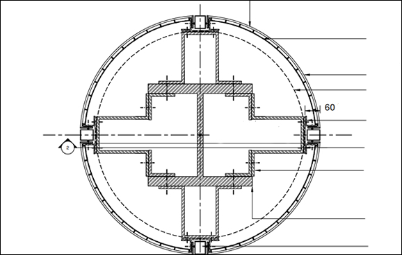 Curved grilles for column cladding