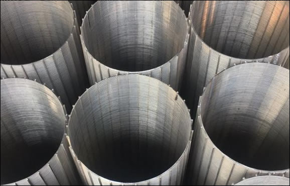stainless steel wedge wire wrapped screen