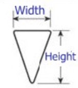 Support Profile Wire, with Width and Height